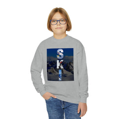 Youth Sweatshirt: Live Fast, Ski Faster | Cozy Crewneck in Multiple Colors - Best Gifter Ever: Unwrap Your Passion: Ski. Snowboard. Travel. Love. Play. Shop.